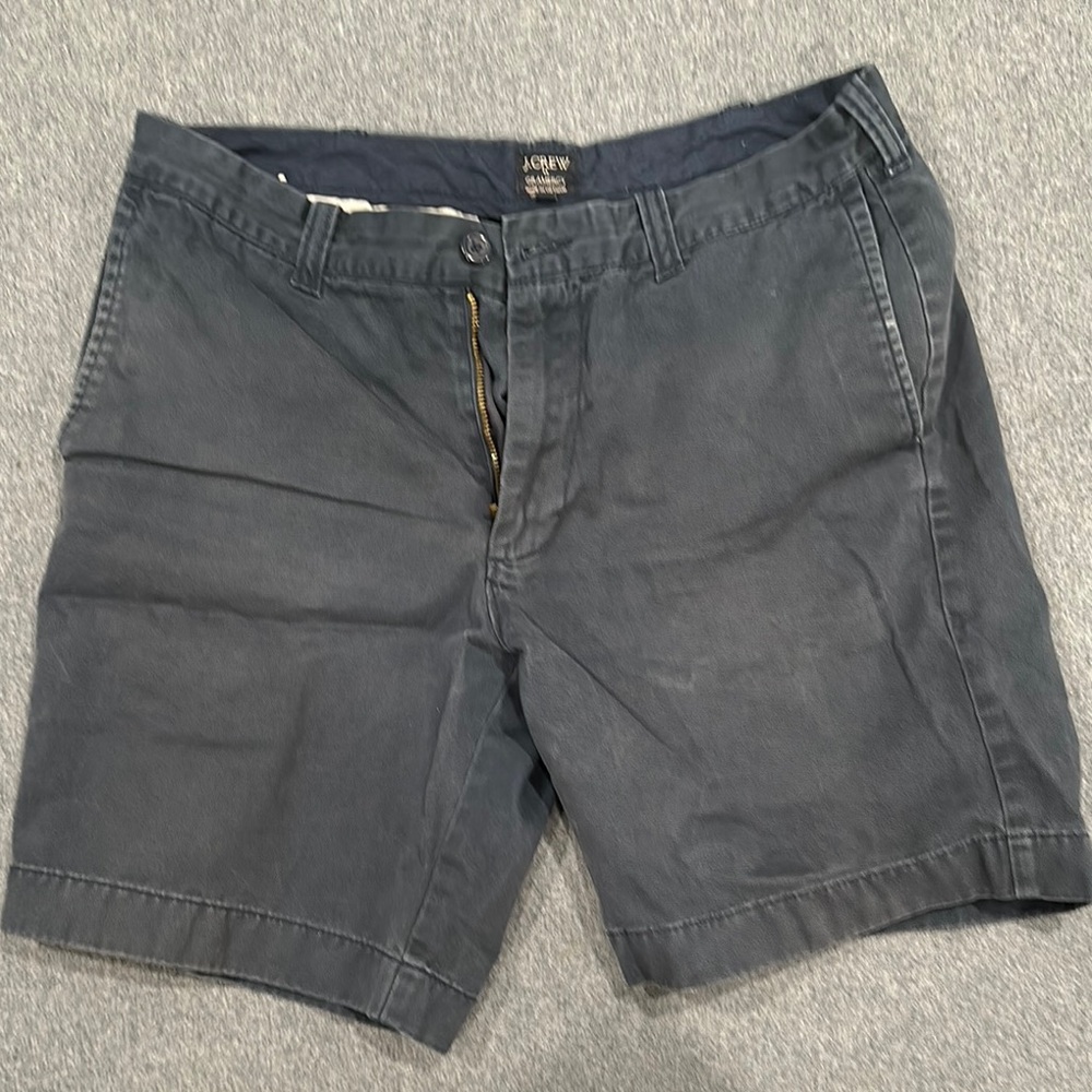 J. Crew Black Flat Front Shorts Casual Style